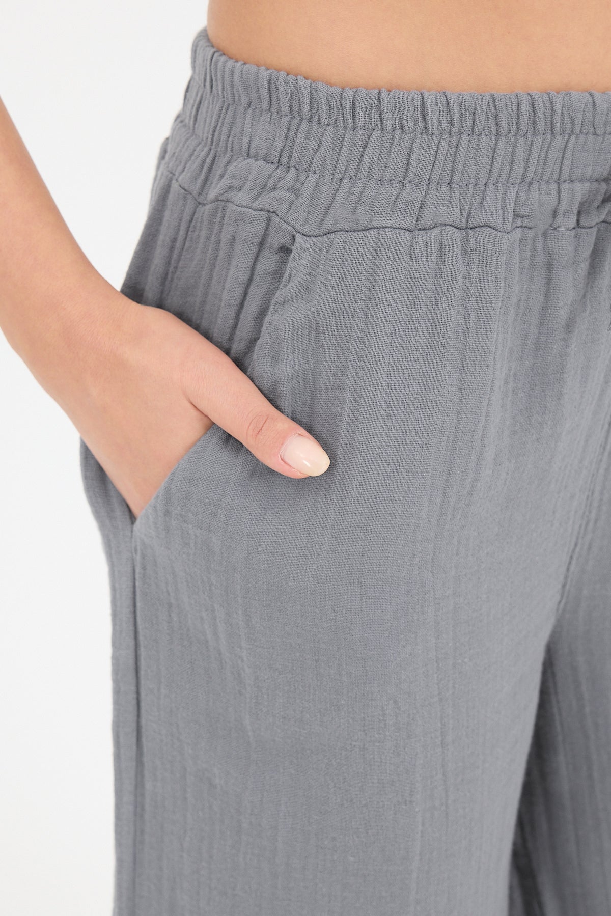 Wide-Leg Trousers With Elastic Waist - Image 32