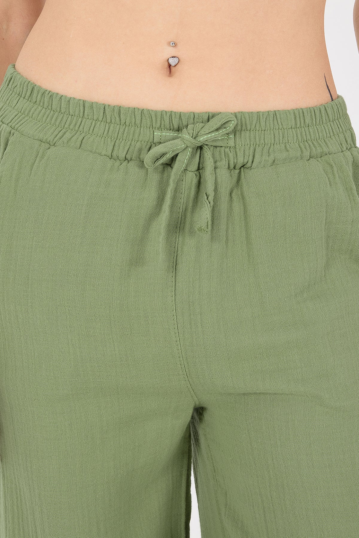 Wide-Leg Trousers With Elastic Waist - Image 38