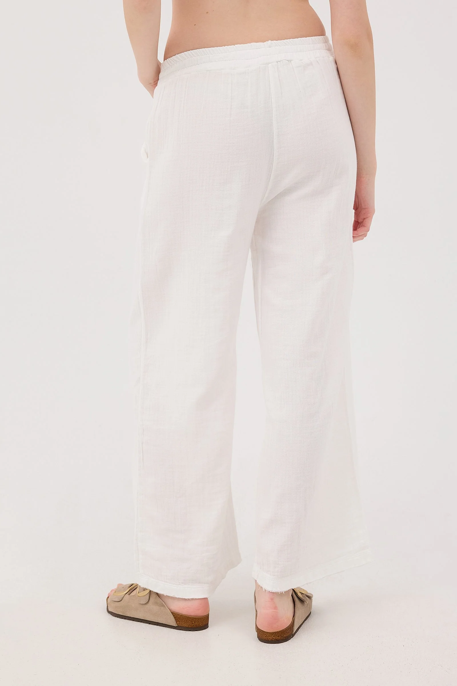 Wide-Leg Trousers With Elastic Waist - Image 46