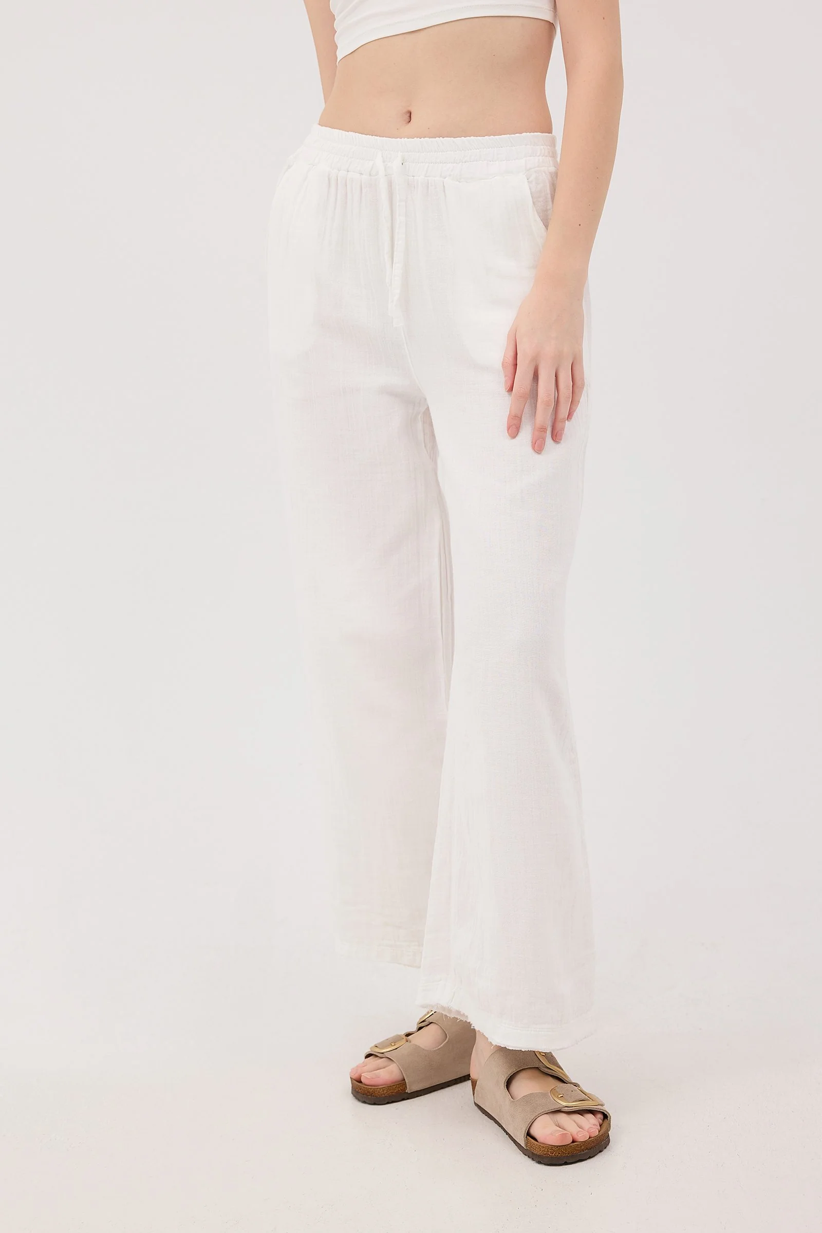 Wide-Leg Trousers With Elastic Waist - Image 47