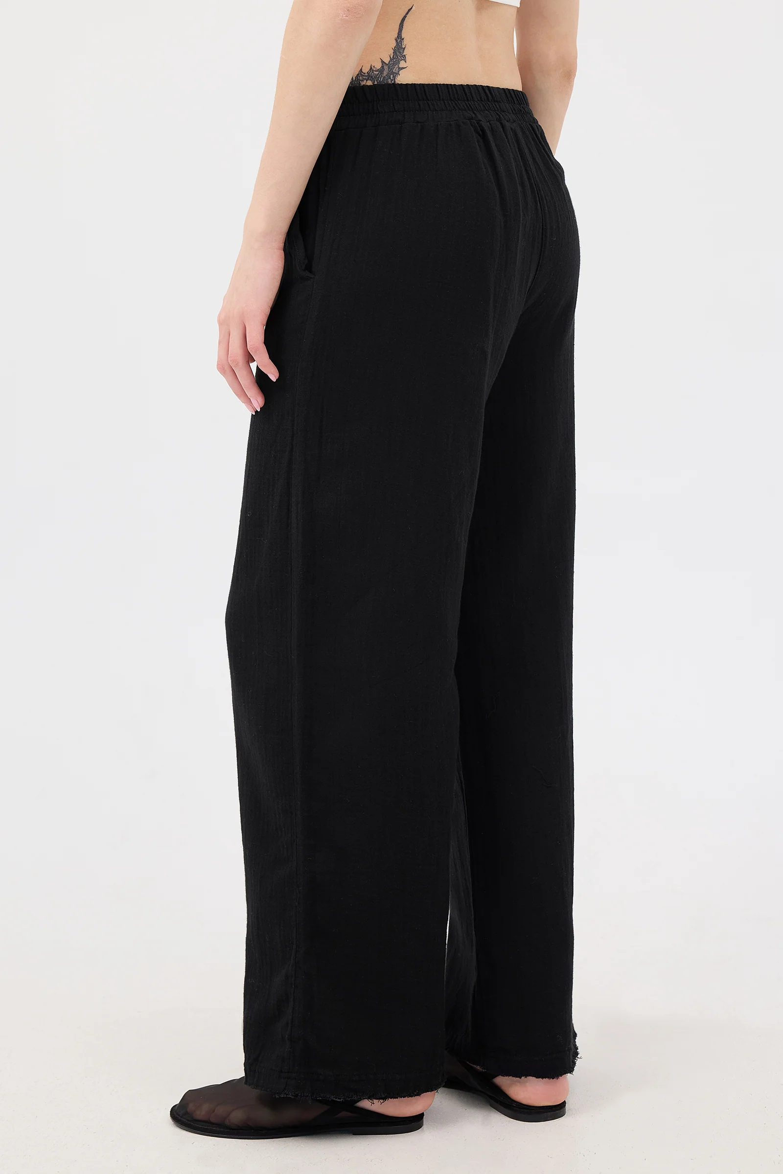 Wide-Leg Trousers With Elastic Waist - Image 52