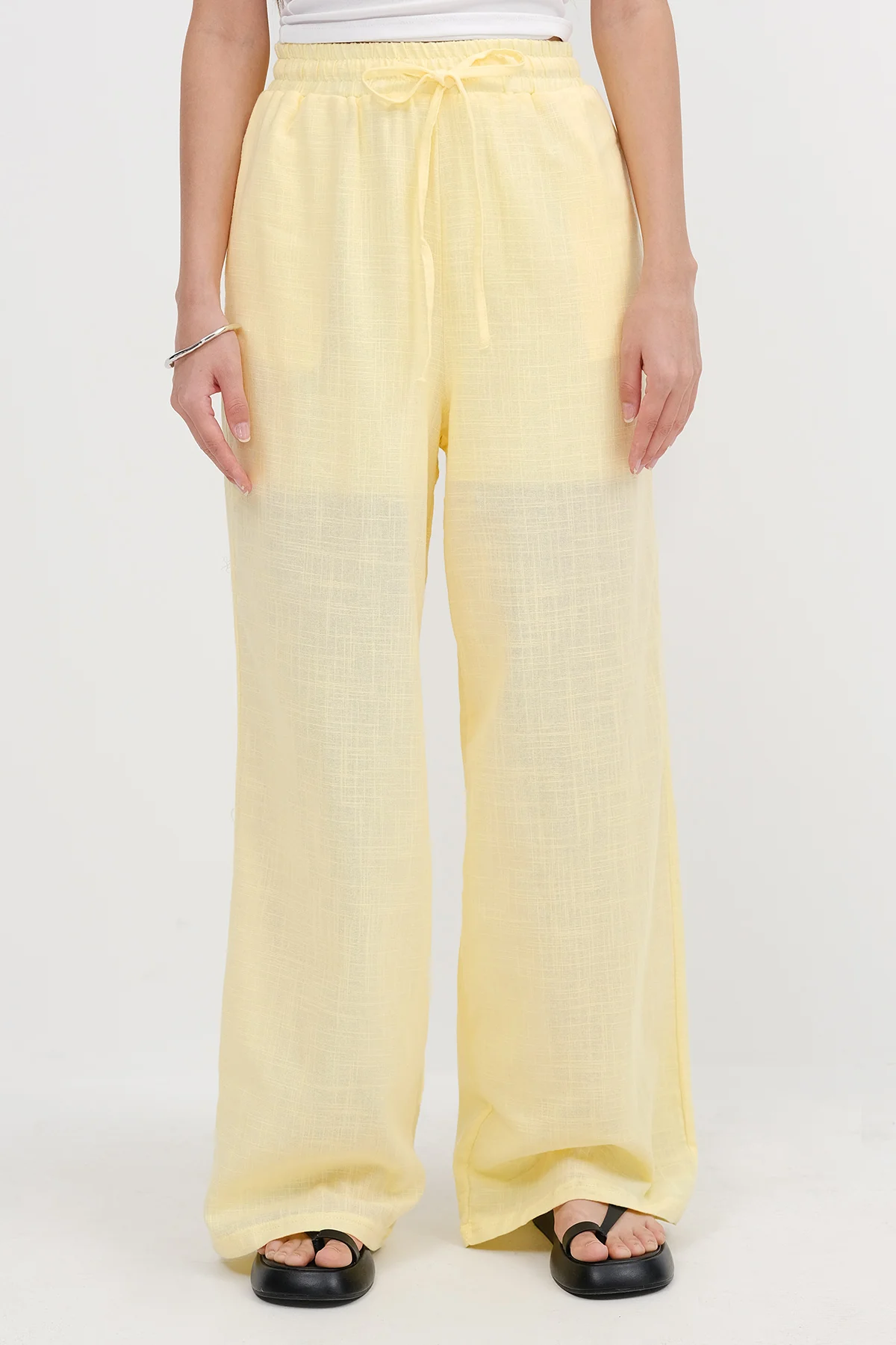 Wide Leg Trousers with Pockets - Image 6