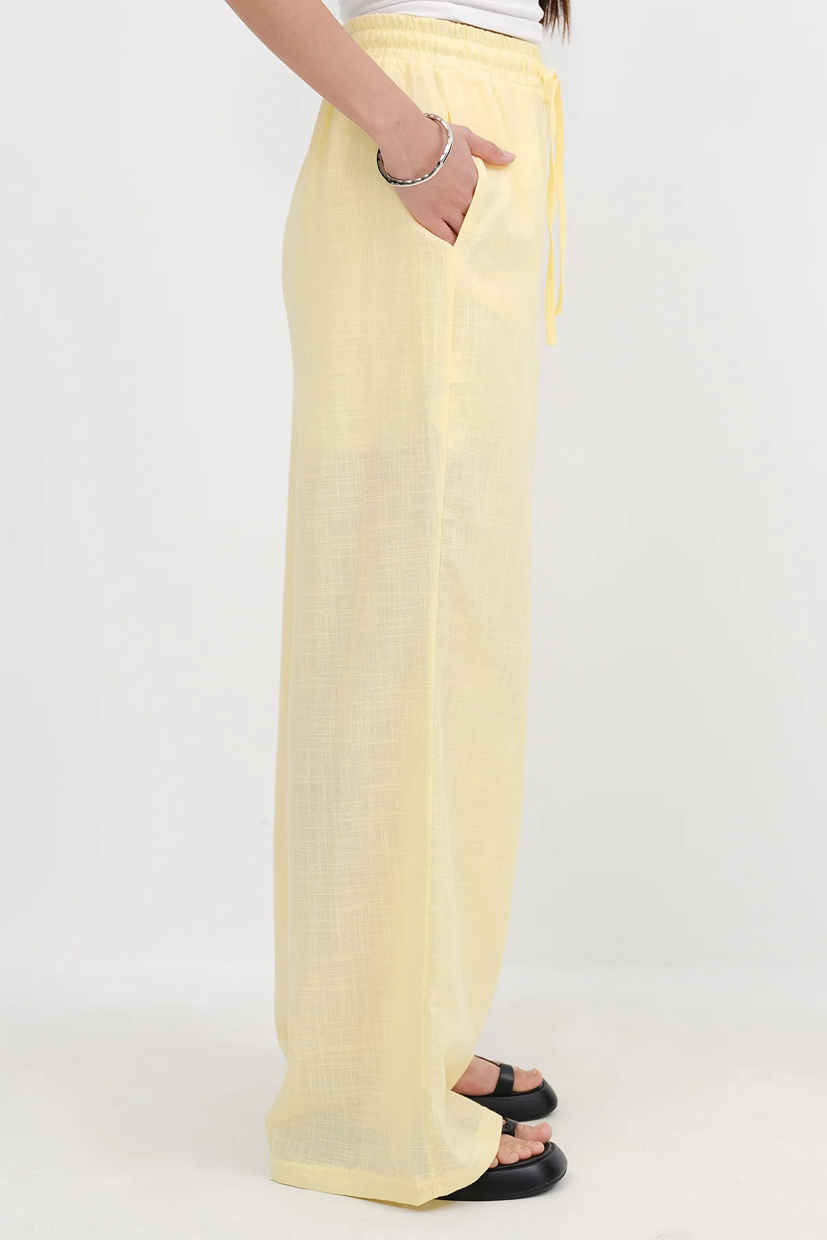 Wide Leg Trousers with Pockets - Image 8