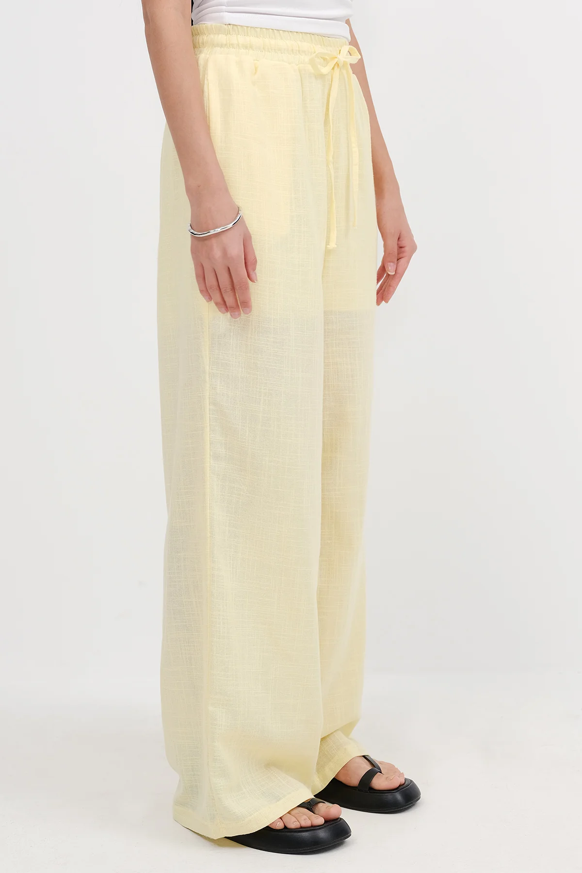 Wide Leg Trousers with Pockets - Image 9
