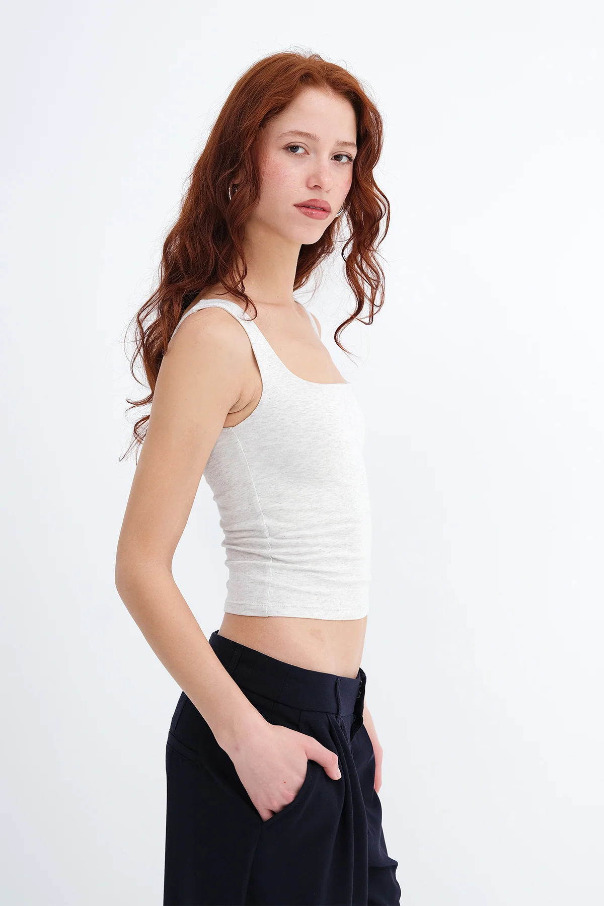 Wide-Strap Square Neck Tank Top - Image 13