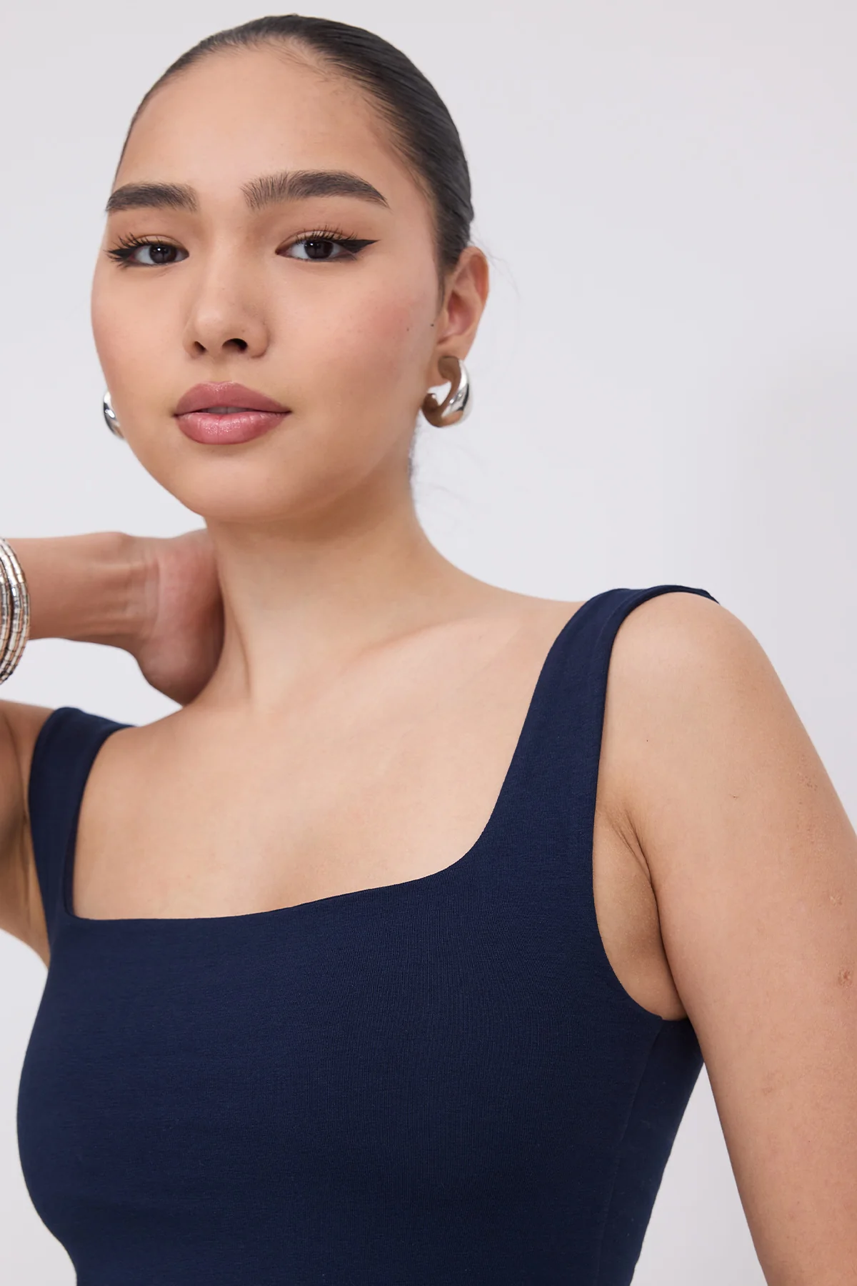 Wide-Strap Square Neck Tank Top - Image 48