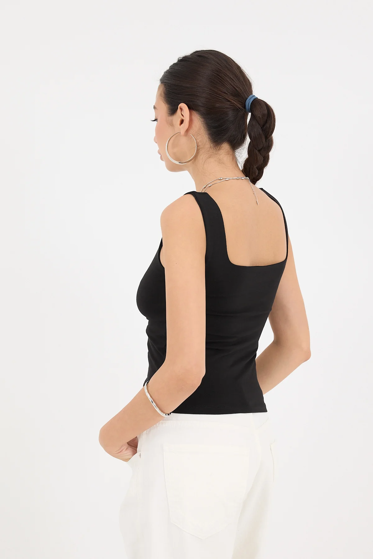 Wide-Strap Square Neck Tank Top - Image 55